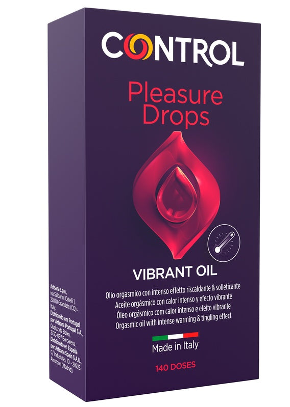 Control vibrant oil pleasure drops