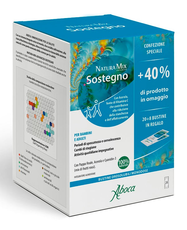 Aboca Natura mix advanced sostegno orosolubile 28 bustine confezione speciale