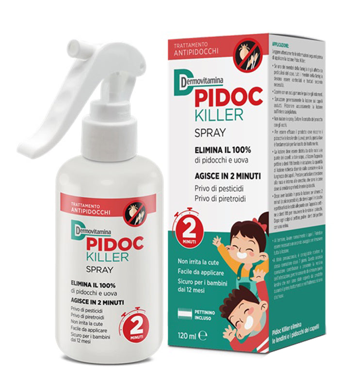 Dermovitamina pidoc killer spray 120 ml peine incluido