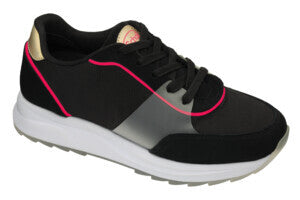 SCHOLL - Beyonce' scarpa da ginnastica nylon+suede nero 36