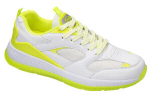 Millennial synthetic+mesh w bianco/giallo fluo 36