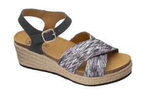 Sevilla sandal textile+suede w grigio/multi 38