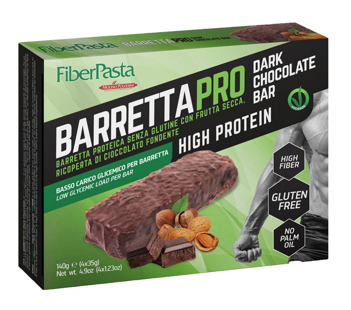 Fiberpasta barretta prot dark chocolate 4x35 g