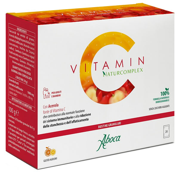 ABOCA - Vitamin C Naturcomplex Integratore Sistema Immunitario - 20 bustine