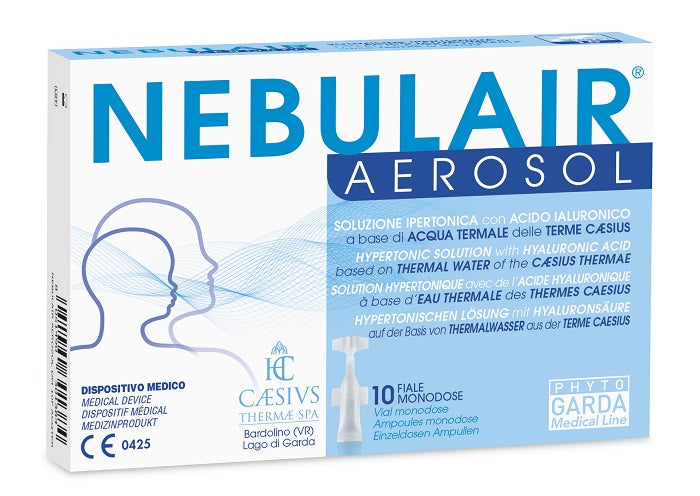 Nebulair aerosol soluzione ipertonica 10 fiale monodose 3 ml acqterm