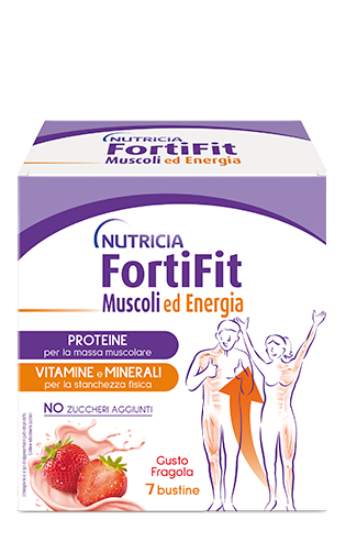 Fortifit muscoli&energia fragola 7 bustine