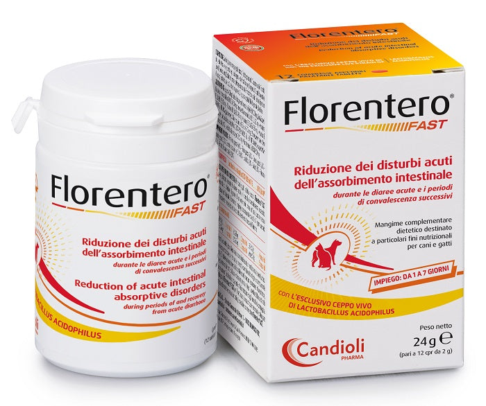 Florentero fast barattolo da 12 compresse appetibili da 2 g