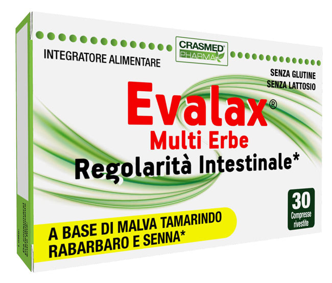 Evalax multi erbe regolarita' transito intestinale 30 compresse