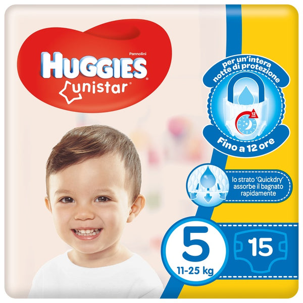 Huggies unistar base 5 15 pezzi