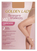 GOLDEN LADY - Benessere+Bellezza - Collant a compressione graduata 140 den 18-22 mmhg playa, taglia 3-M
