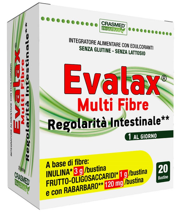 Evalax multi fibre regolarita' intestinale 20 bustine