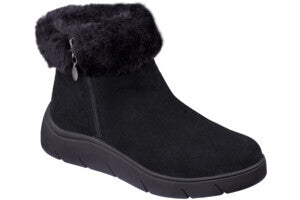 SCHOLL - Courmayeur stivaletto con pelliccia sintetica black 36