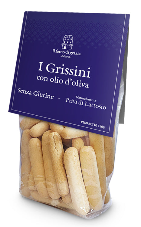 Il forno di grazia grissini con olio d'oliva 150 g