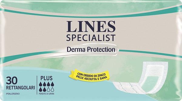Pannolone per incontinenza lines specialist derma rettangolare 30 pezzi