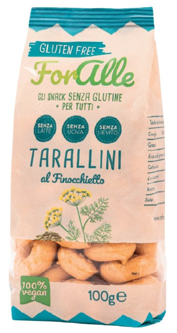 Foralle tarallini senza glutine al finocchietto 100 g