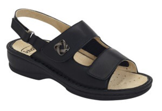 SCHOLL - Emilia elastic sandalo in pelle black 38