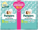 Pampers baby dry pannolini duo downcount junior 32 pezzi