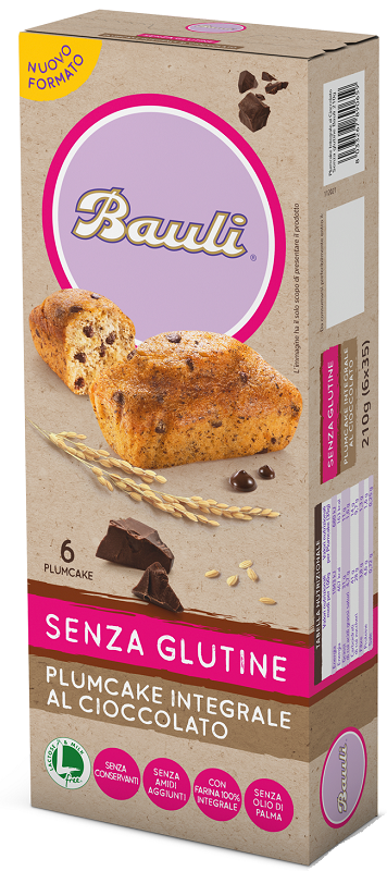 Bauli plumcake integrale cioccolato 6x35 g