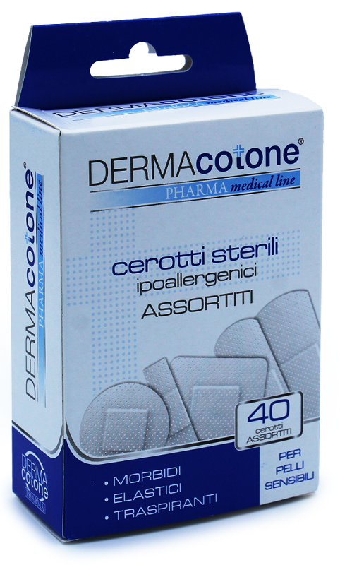 Cerotto ipoallergenico dermacotone misure assortite 40 pezzi