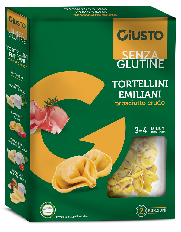 Giusto senza glutine tortellini prosciutto crudo 250 g