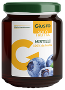 Giusto solo frutta marmellata mirtilli 284 g