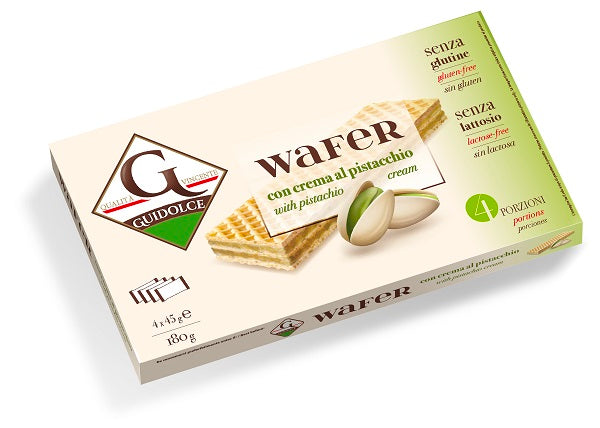 Wafer con crema al pistacchio 4 porzioni x 45 g