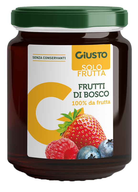 Giusto solo frutta marmellata frutti rossi 284 g