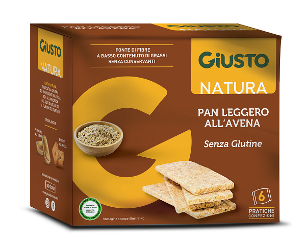 Giusto senza glutine panleggero all'avena 6 confezioni da 25g