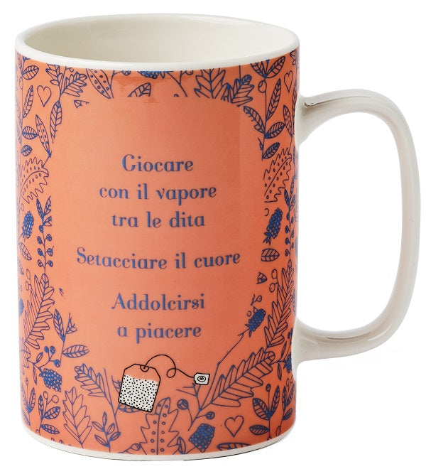 NEAVITA - Lezioni di tè - Tazza mug rossa da 350ml