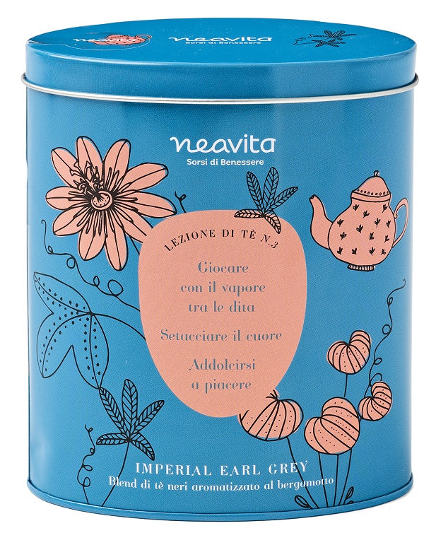 NEAVITA - Lezioni di tè - Oval tin Imperial earl grey - 12 filtri x 2 g