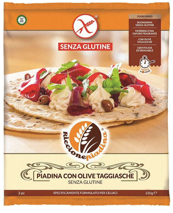 Riccione piadina con olive taggiasche 250 g