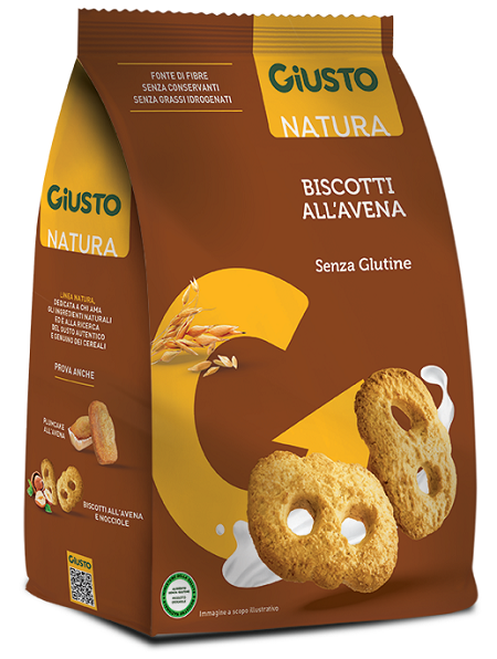 Giusto senza glutine biscotti avena 250 g