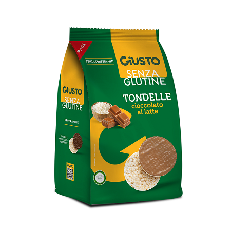 Giusto senza glutine tondelle al cioccolato al latte 60 g