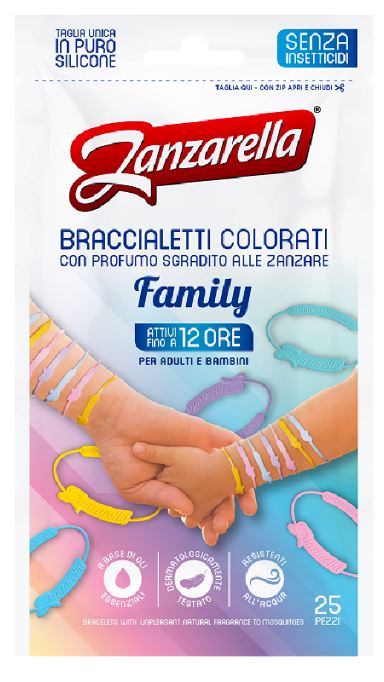 Zanzarella braccialetti family 25 pezzi