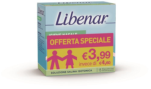 LIBENAR - Soluzione Fisiologica Isotonica Sterile - 15 flaconcini da 5 ml tp