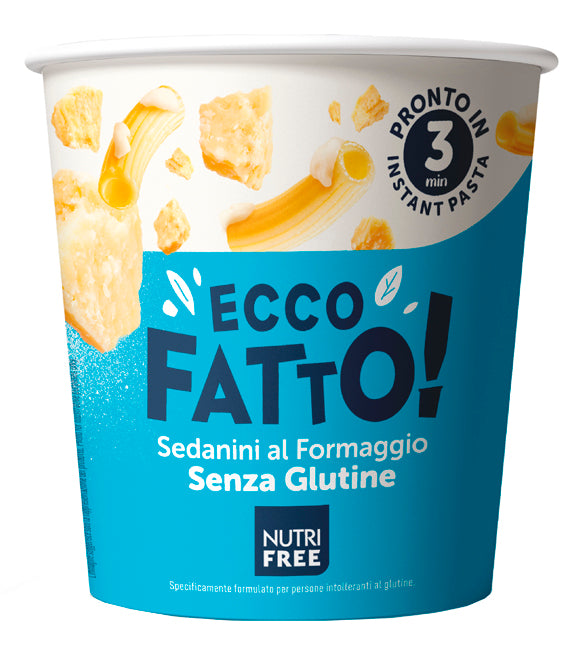 Nutrifree ecco fatto sedanini al formaggio 70 g