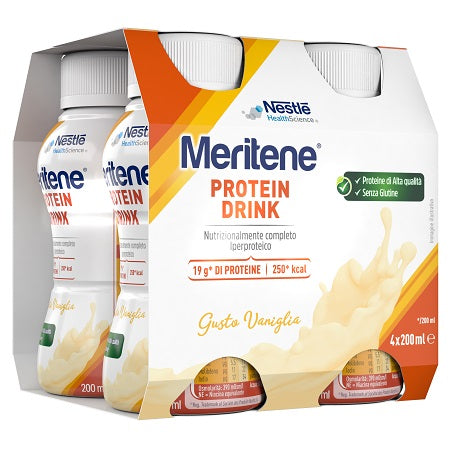 Meritene drink vaniglia 4 pezzi da 200 ml