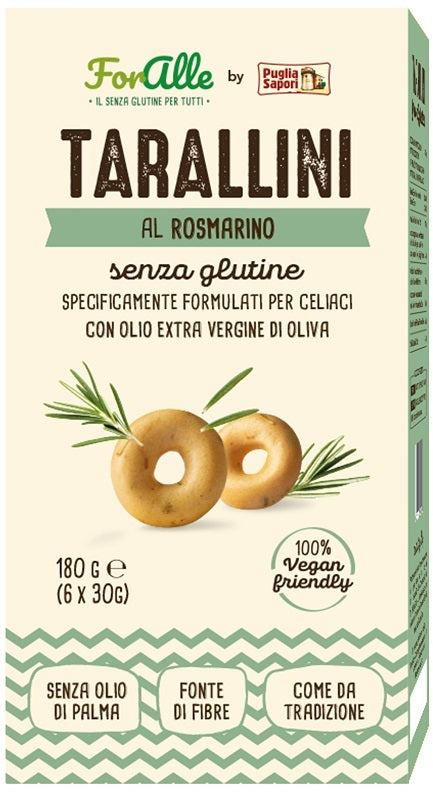 Foralle tarallini rosmarino 6 bustine x 30 g