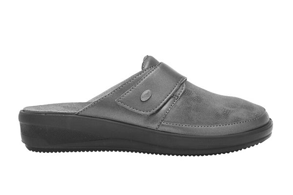 SCHOLL - Maureen pantofola in simil pelle pewter 37