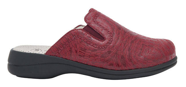 New toffee printed synthetic ciabatta woman bordeaux 37