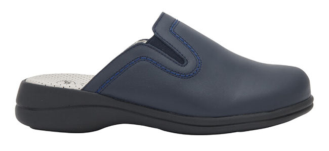 New toffee leather ciabatta woman navy blue 41