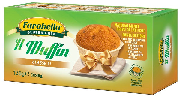 Farabella muffin classico 3 pezzi da 45 g