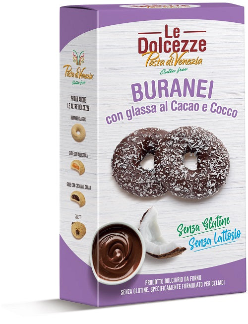 Pasta venezia buranei con glassa al cacao e cocco 180 g